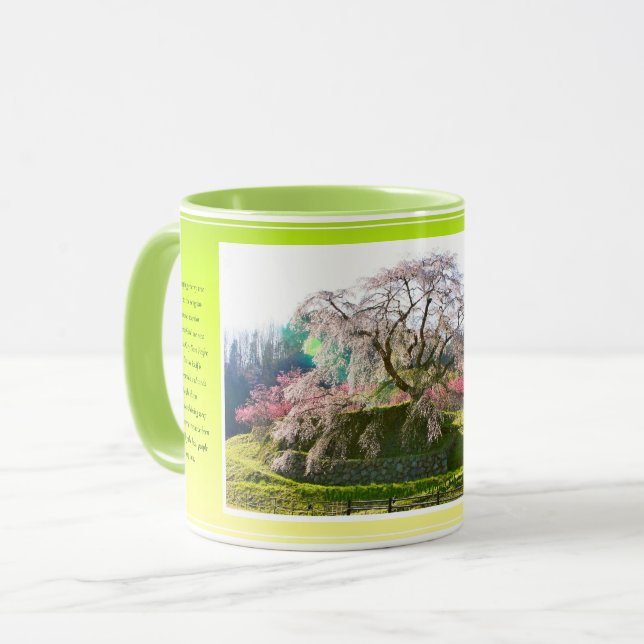 Matabei-Zakura Weeping Cherry Tree Tasse (Vorderseite Links)