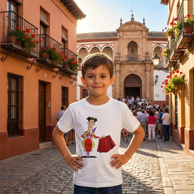 Matador mit rotem Cape Spanischer Stierkämpfer T-Shirt (Von Creator hochgeladen)