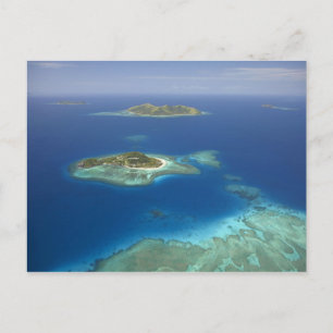 Matamanoa-Insel und Korallenriff, Mamanuca-Insel Postkarte
