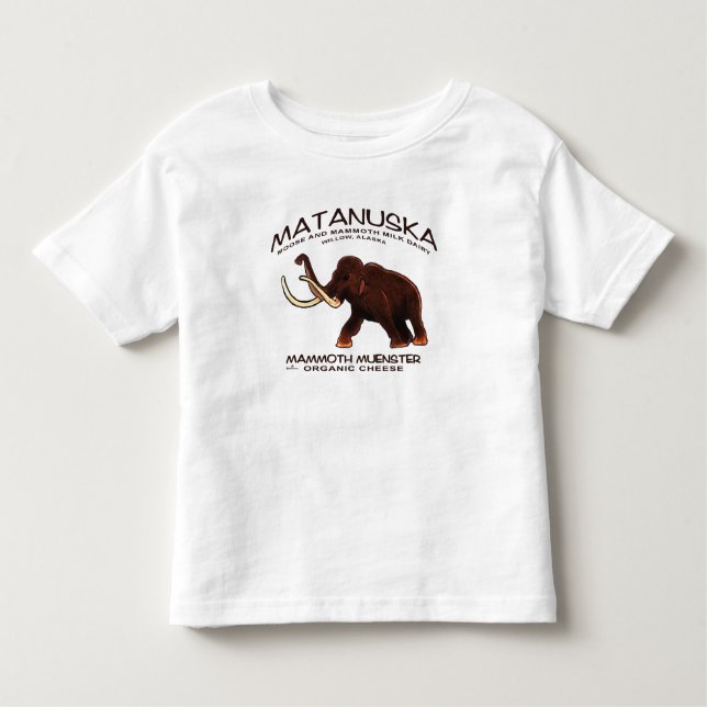 Matanuska Mammoth Münster Cheese Kleinkind T-shirt (Vorderseite)