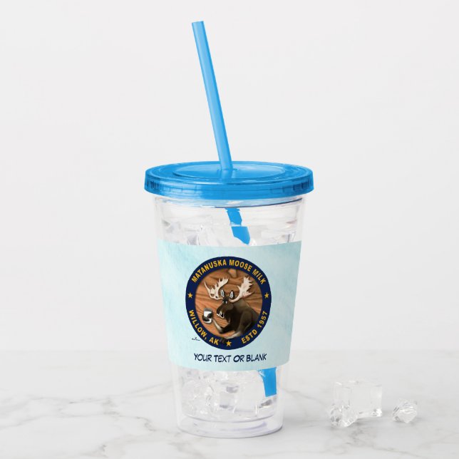 Matanuska Moose Milk Acryltrinkbecher (Vorderseite Ice)