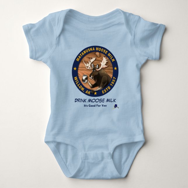 Matanuska Moose Milk Baby Strampler (Vorderseite)