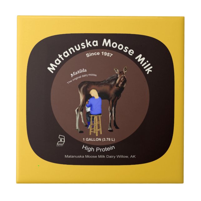 Matanuska Moose Milk Fliese (Vorderseite)