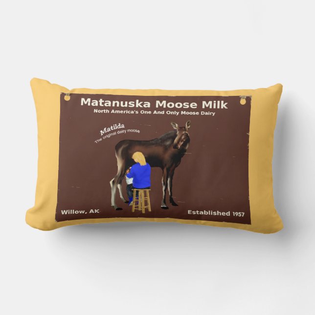 Matanuska Moose Milk Lendenkissen (Vorderseite)