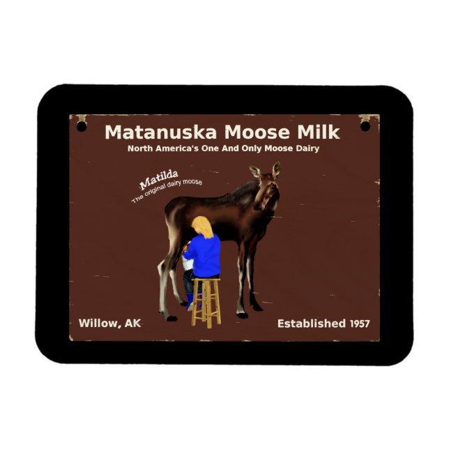 Matanuska Moose Milk Magnet (Horizontal)