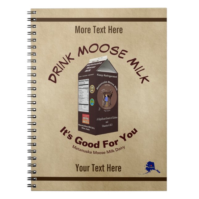 Matanuska Moose Milk Notizblock (Vorderseite)