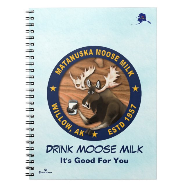 Matanuska Moose Milk Notizblock (Vorderseite)