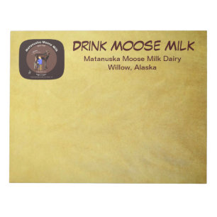 Matanuska Moose Milk Notizblock
