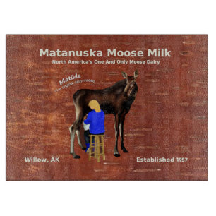 Matanuska Moose Milk Schneidebrett