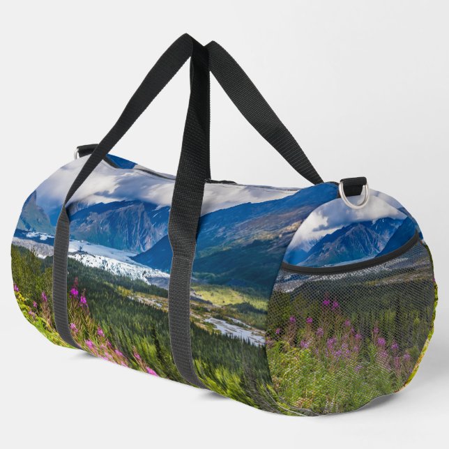 Matanuska-Tal, Südzentralalaska Duffle Bag (Rechte Ecke)