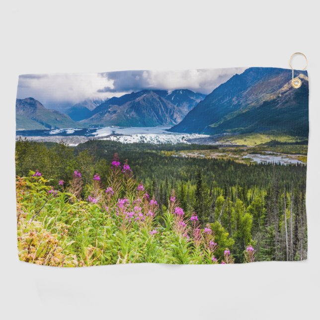 Matanuska-Tal, Südzentralalaska Golfhandtuch (Horizontal)
