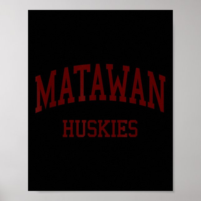 Matawan Regional High School Hs Aberdeen Nj Retro  Poster (Vorne)