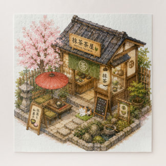 Matca Teeladen Wasserfarbe Puzzle