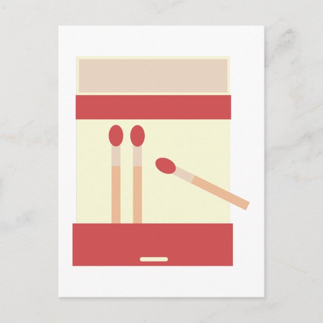 Match Book Postkarte (Vorderseite)