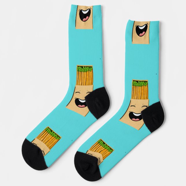 Match Boy Animes Design für Socken (Linkes Detail)