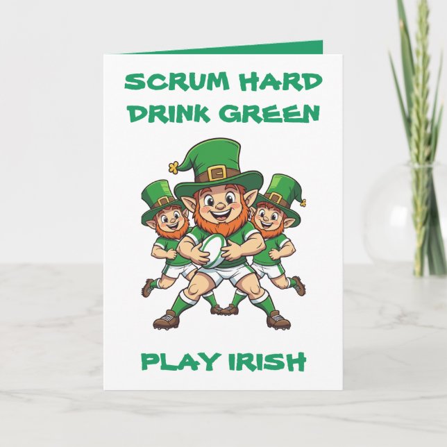 Match Day Unfug trifft St. Patricks-Wochenende Karte (Vorderseite)