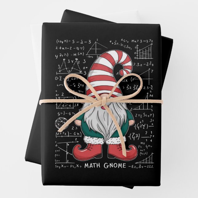 Match Gnome Family Matching Group Weihnachts-Party Geschenkpapier Set (Beispiel)