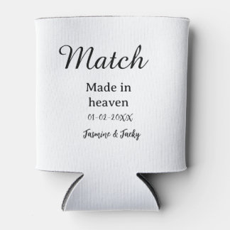 Match made in heaven add name date simple calligra dosenkühler