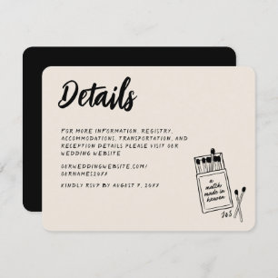 Match Made in Heaven Handwriting Enclosure Card Begleitkarte