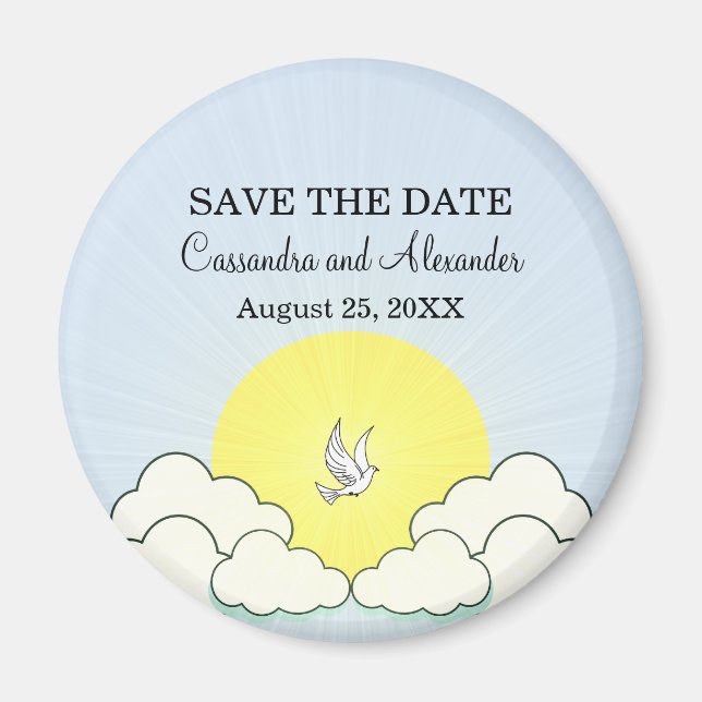 Match Made in Heaven Save the Date Magnet (Vorne)