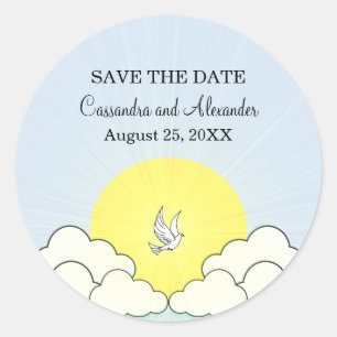 Match Made in Heaven Save the Date Stickers