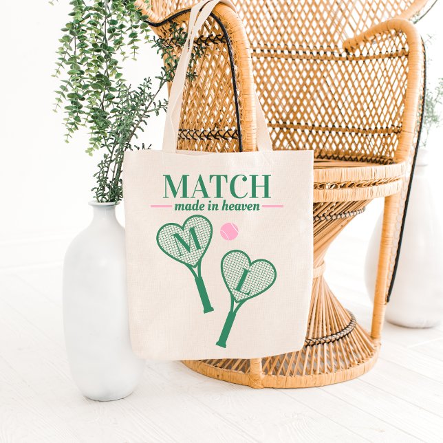 Match Made in Heaven Tennis Bachelorette Bride Tragetasche (Match Made in Heaven Tennis Country Club Bridal Shower )