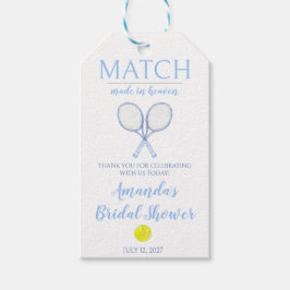Match Made in Heaven, Tennis Brautparty Geschenkanhänger