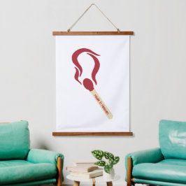 Match Made in Heaven Wandteppich Mit Holzrahmen