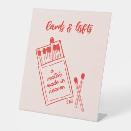 Match made in Heaven Wedding Cards Pedestal-Zeiche Sockelschild
