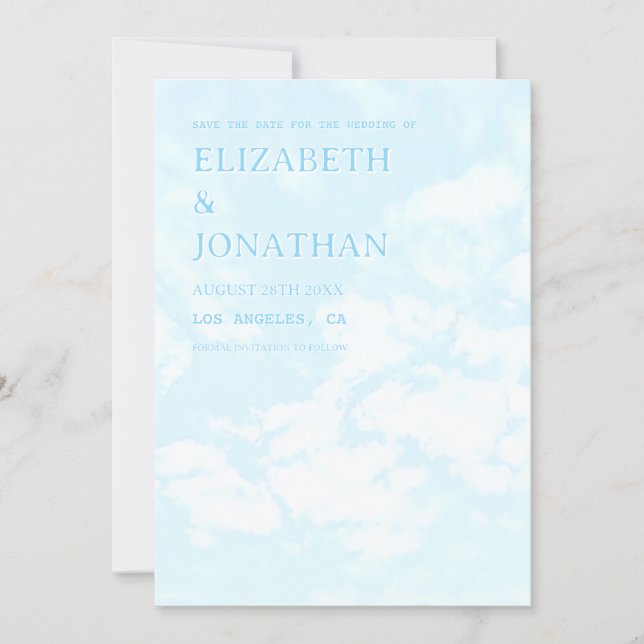 Match Made In Heaven Wedding Save The Date (Vorderseite)