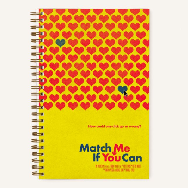 Match mir, wenn Sie Spiral-Notebook Notizbuch (Vorderseite)