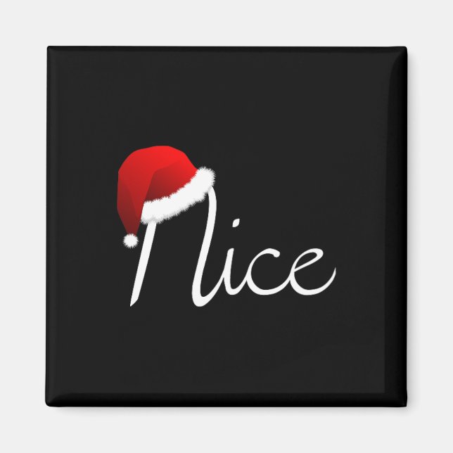Match Naughty &amp; Nice List Christmas Magnet (Vorne)