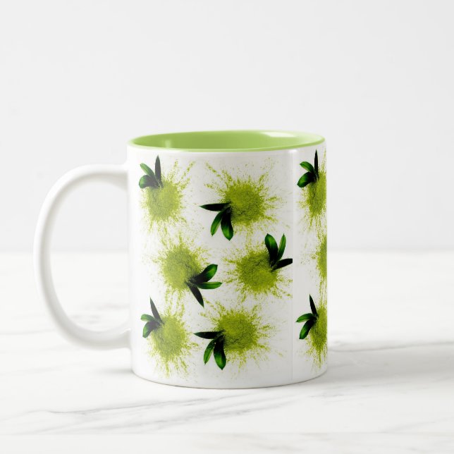 Match powder Mug Zweifarbige Tasse (Links)