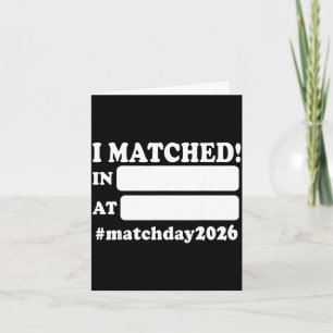 Match-Tag-Residency 2026 Medizinstudium-Abschluss Karte