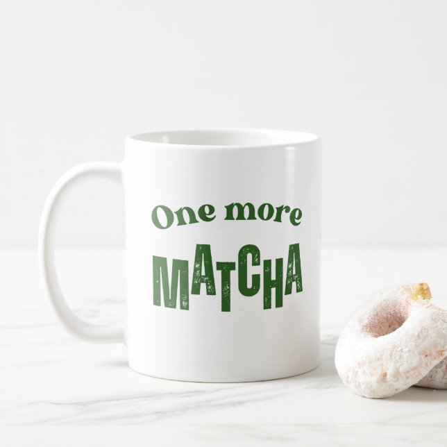 Match Tasse , Match Lover Geschenk , Matcha Addict (Mit Donut)