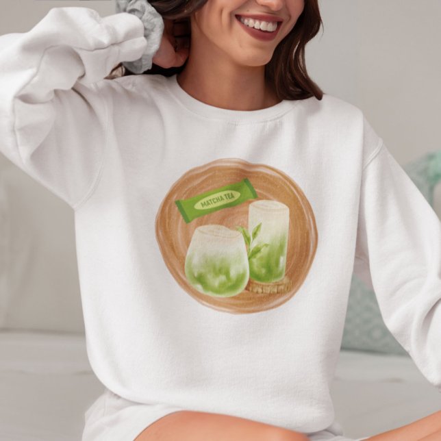 Matcha Addict, Matcha Sweatshirt (Von Creator hochgeladen)