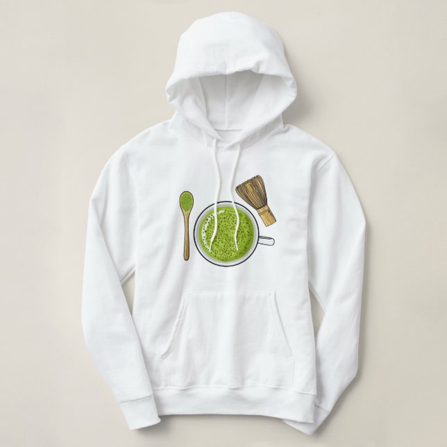 Matcha Aufkleber! Aufkleber Hoodie (Design vorne)