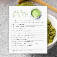 Matcha Baby Dusche - Game Who kennt Daddy am beste
