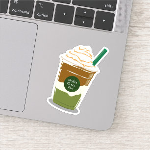 Matcha boba grüner Tee Aufkleber