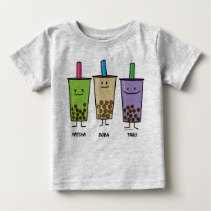 Matcha boba Teegrüngetränkmilch Baby T-shirt
