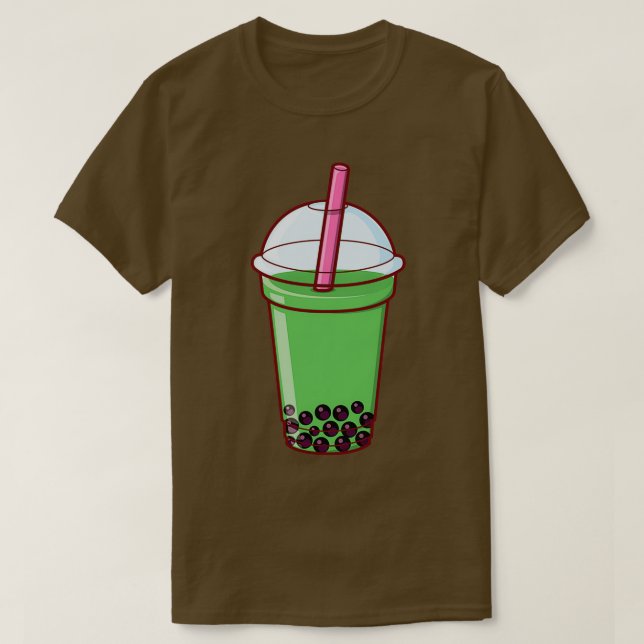 Matcha Bubble Tea 10 T-Shirt (Design vorne)