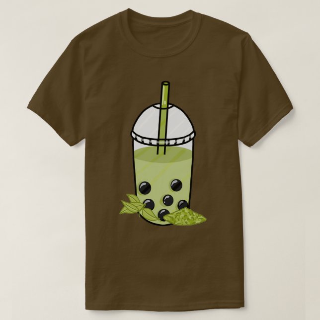 Matcha bubble tea 7 T-Shirt (Design vorne)
