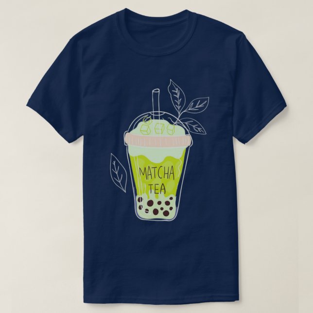 Matcha Bubble Tea 9 T-Shirt (Design vorne)