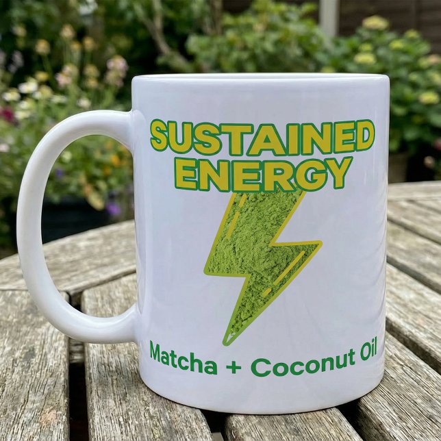 Matcha Coconut Oil Sustained Energy Recipe Kaffeetasse (Von Creator hochgeladen)