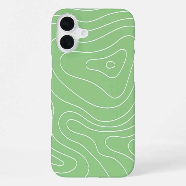 Matcha Contour Flow iPhone Hülle (Rückseite)