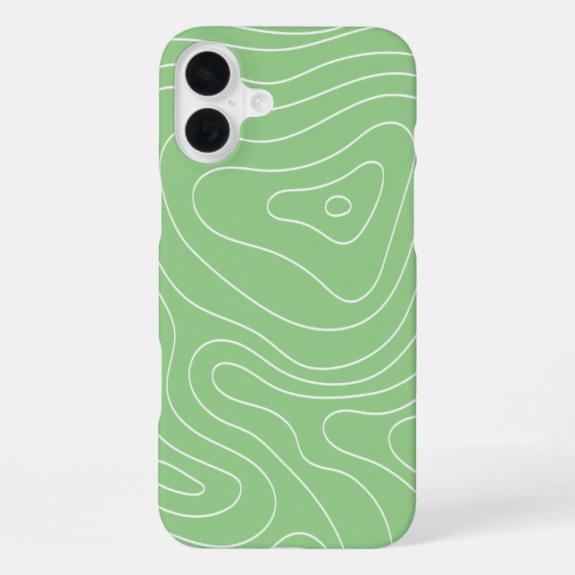 Matcha Contour Flow iPhone Hülle (Rückseite)