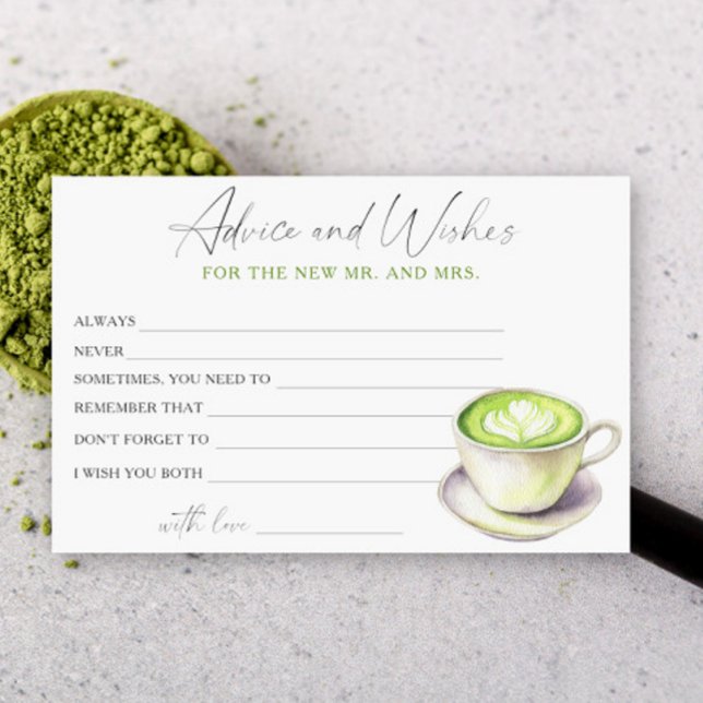 Matcha Cup Brautparty Beratung und Wünsche Briefpapier (Von Creator hochgeladen)