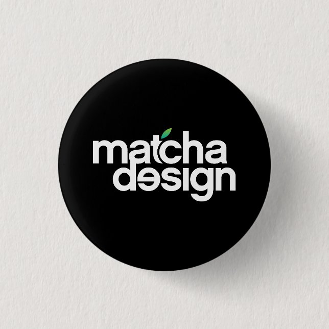 Matcha Design Button (Vorderseite)