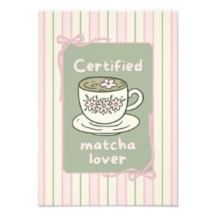Matcha-Getränk Poster Wandkunst 