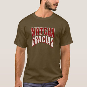 Matcha Gracias Typografie, Matcha Latte Vibes T-Shirt